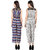 Westrobe Women Zig Zag Print And White Tiger Printed Jumpsuits Combo