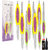 Adbeni Professional Quality Multi Color Nail File With Trimmer Pack of 5 With Kajal