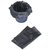 Black Plastic 30 Piece Disposable Garbage Dustbin Bags (19X21 Inch)