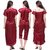 Bombshell Womens Satin Nightwear Set of 6 Pcs Nighty, Wrap Gown, Top, Capri , Bra And Thong