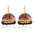 Spargz Traditional Indian Party Wear Red Green Meenakari Jhumkas For Women AIER 953