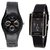 Rosra Black Men and KAWA Black Women Watches Couple for Men and Women