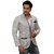 Trustedsnap Solid Party Wear Grey Blazer For Men's