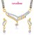 Meenaz GoldenSilver Alloy Gold Plated Mangalsutra With Earrings For Women