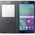 MobileMaxx Premium Superior Leather Black Caller ID Flip Case Cove For Samsung Galaxy J7 2016