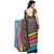 Styloce Multicolor Georgette Floral Saree With Blouse