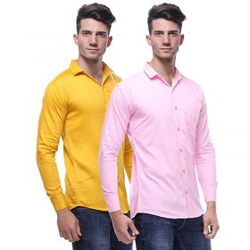 Red Code  Full Sleeves Cut Awa Casual Poly-Cotton Shirts For Men pack of 201
