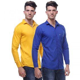 Red Code  Full Sleeves Casual Poly-Cotton Shirts For Men Pack Of 203