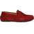 Red lace loafers by lederwarren