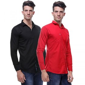 Red Code  Full Sleeves Casual Poly-Cotton Shirts For Men Pack Of 217