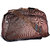 3G Brown Polyester Duffel Bag (2 Wheels)