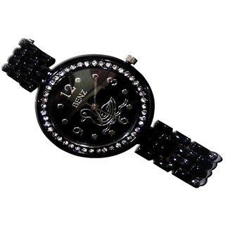 Ladies hand hotsell watch black colour