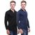 Red Code Men's Black & Navy  Casual Shirt  (Pack Of 2) 16