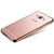 True Collection Back Cover for Metal Bumper Plus Acrylic Mirror For Samsung Galaxy J7 Rose Gold