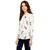 Luxury Living White Print with Frill Tops  Tunic