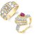 Sukkhi Shimmering 2 Piece Ring Combo for Men and Women