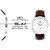 Adamo Men Brown Synthetic Strap Round Analogue Dial Watch