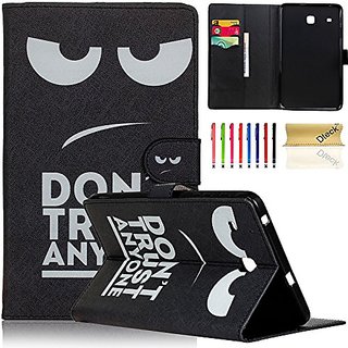 8inch Samsung Galaxy Tab E 8.0 Smart Case,Soft inner Stylus Luxury PU Leather Outer Case Flip Folio Cover for Samsung Tab E 8 Case 2016 Release Tablet Screen Protector 