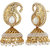 Jewels Guru Exclusive Golden White Earrings.  m320