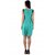 Westrobe Turquoise Plain A Line Dress For Women