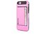 REALIKE iPhone 6 Plus/iPhone 6S Plus, Soft TPU+Hard PC 2in1 card slot case [Anti-Drop], Dual-Layer Shockproof Cell Phone Protective Case with Card Holder [Anti-Scratch]-Pink