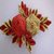PFs floral french barrette- redgold