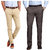 Gwalior Men's Multicolor Regular Fit Casual Trousers
