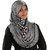 Indah108 Polyester Stretchable Silver Hijab