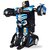 The Flyers Bay One Button Transforming Car Into Robot With Cool Dance Features - Super Car, Blue