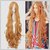 B-G Charming Women Long Curly Heat Resistant Synthetic Hair Wigs For Cosplay Party(Yellow Brown) + 1 Free Wig Cap WIG093