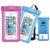 Waterproof Case, RISEPRO Floatable Underwater Pouch Dry Bag 2 pack Red & Blue With Armband & Audio Jack for iPhone 6, 6 plus, 6s, 6s plus, 5, 5s, Screen Touchable IPX8 100FT FB1710-BUR