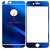 A-Smile@ iPhone 6 6S Electroplating Mirror Screen Protector,Front+Back Electroplating Mirror Tempered Glass Film Screen Protector Cover for iPhone 6/6S(4.7 inch),(Blue)