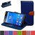 Sony Xperia C5 Ultra Case,Mama Mouth [Stand View] Folio Flip Premium PU Leather [Wallet Case] With Credit Card / Cash Slots Cover For Sony Xperia C5 Ultra E5506 E5533,Dark Blue