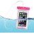 No.1 Waterproof Case, ShowTop Clear Universal Waterproof Pouch, Transparent Snowproof Dirtproof Bag for iPhone 6 Plus and Any Smart Phone Equal to or Less Than 5.5 Inch (Pink)