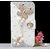 Galaxy Note 5 Case,HAOTP(TM) White Luxury 3d Fashion Handmade Bling Crystal Rhinestone Pu Flip Wallet Leather Case Cover for Samsung Galaxy Note 5 (Pearl Butterfly)