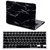 HDE MacBook Pro 13 (Non Retina) Case and Keyboard Cover Snap On Protective Hard Shell Black Marble Design Fits Old Macbook Pro 13 Inch Model A1278 with CD Drive (Black White Marble)