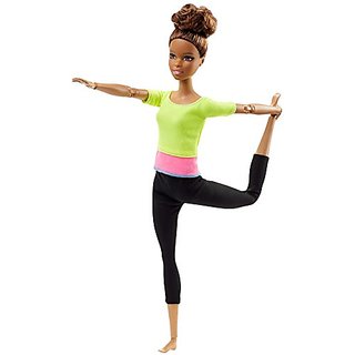 Buy Barbie Made to Move Barbie Doll Yellow Top Online 2676