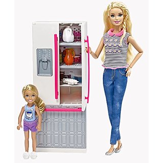 barbie fridge fun playset