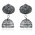 Spargz Jaipur Silver Tone Oxidised Designer Meenakari Jhumki Jhumka Earrings For Women AIER 1002