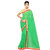 Aaina Green Georgette Embroidered Saree With Blouse