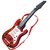 Electric Guitar Toy, Yamix 4 Strings Rock Band Music Electric Guitar Band Musical Guitar Playthings Rock Star Guitar Kids Musical Instruments Educational Toy - Red Flame