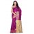 Satyam Weaves Beige & Pink Polycotton Self Design Saree With Blouse