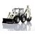 Yliyaya 1:50 Alloy Diecast Digger and Excavator Truck Model 4-Wheel Multi-Function Excavator Forklift Truck Engineering Vehicle Toy Model Simulation Toy Cars