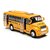 Mallya Pull-Back School Bus 5 Inch Diecast Toy Vehicles with Lights,Sounds and Open-able Doors