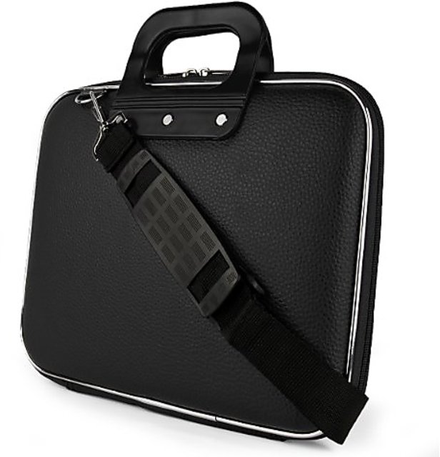Premium Faux Leather Messenger Shoulder Bag Briefcase for Samsung Galaxy TabPro S 12 Inch Yoga Tab 3 Pro Lenovo MIIX 700 Black 4K SM W700 12 Acer Aspire Switch 11 V 