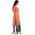 Drapes Womens Orange Cotton Printed Dress material (unstitiched) DF1609 (Unstitched)