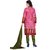 Drapes Womens Pink Cotton Printed Dress material (unstitiched) DF1613 (Unstitched)