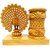 Gangamani Fashions Wooden Carving Pen Holder  + Jali dancing Peacock