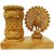 Gangamani Fashions Wooden Carving Pen Holder  + Jali dancing Peacock