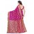 Satyam Weaves Gold & Pink Polycotton Self Design Saree With Blouse